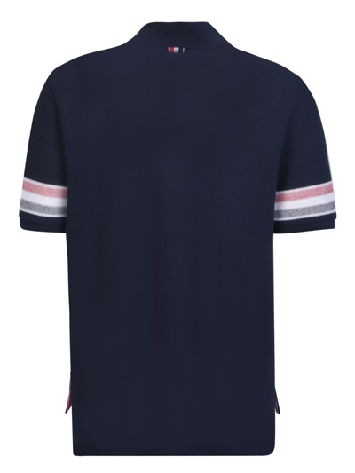 Shop Thom Browne T-shirts In Blue