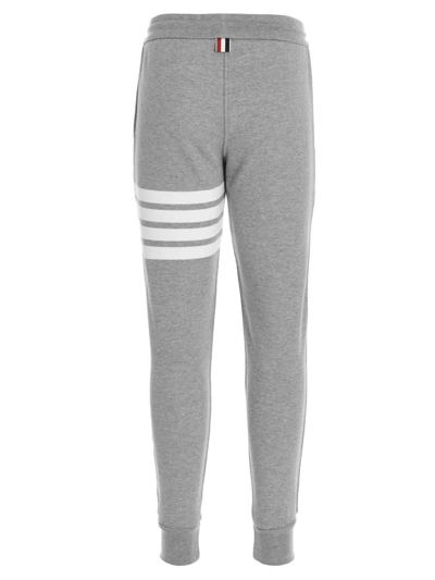 Shop Thom Browne ‘4bar' Joggers In Gray