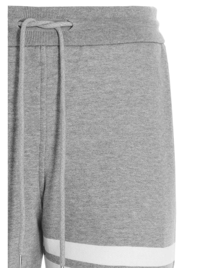 Shop Thom Browne ‘4bar' Joggers In Gray