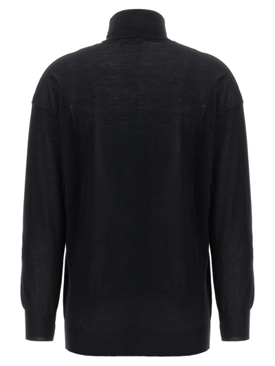 Shop Tom Ford Cashmere Mixed Silk Sweater In Black