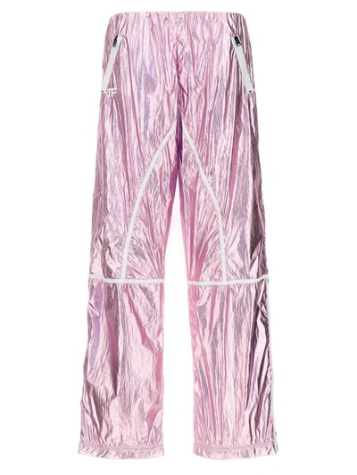 Shop Tom Ford Laminated Track Pants In Purple