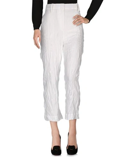 Acne Studios Casual Trousers In White