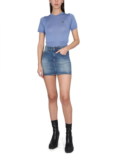 Shop Vivienne Westwood Bea Shirt In Blue