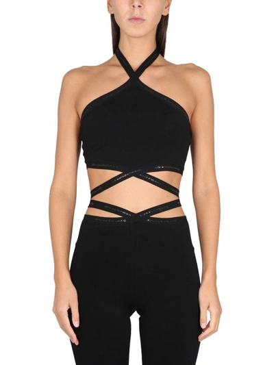 Shop Alexander Wang T Ops With Logo In Black