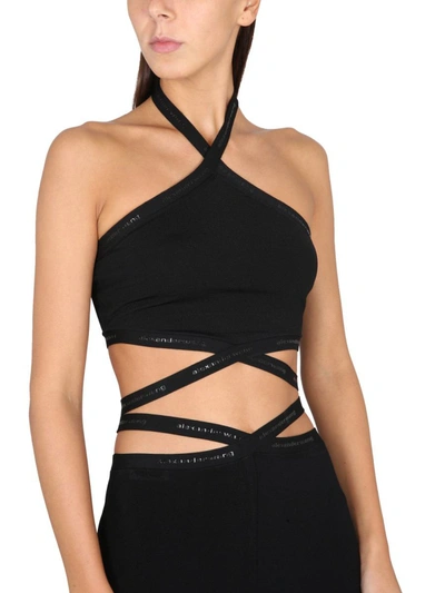 Alexander Wang T T By Alexander Wang Halter Top In Black