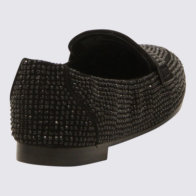Shop Tory Burch Black Suede Loafers