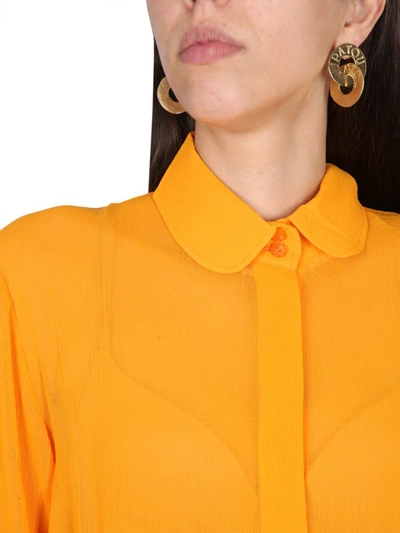 Shop Patou Transparent Shirt In Orange
