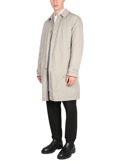 Shop Aspesi Trench Coat With Buttons In Beige