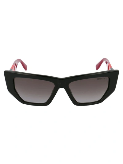 Shop Trussardi Sunglasses In 0700 Black