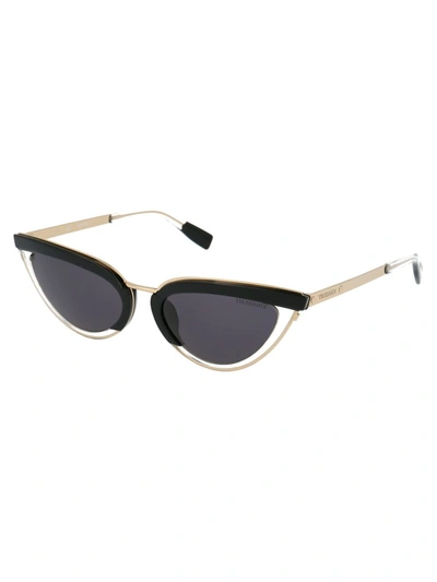 Shop Trussardi Sunglasses In 0z50 Gold