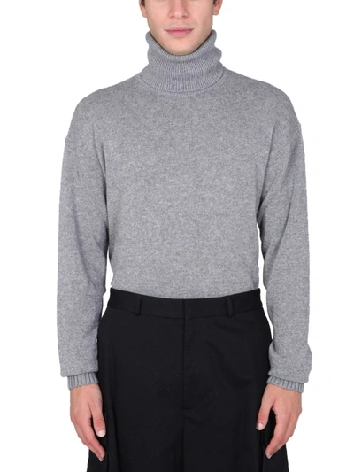 Shop Off-white Turtle Neck Sweater In Grey