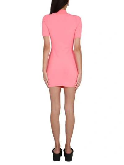 Shop Alexander Wang T Urtleneck Dress In Pink