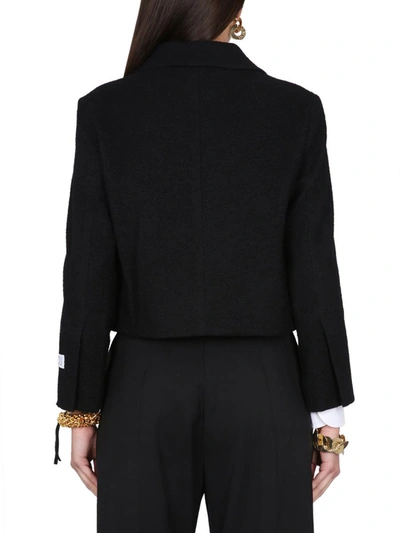 Shop Patou Tweed Jacket In Black
