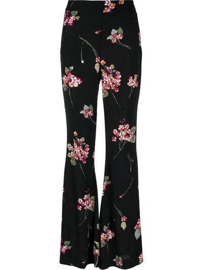 Shop Twinset Floral-print Wide Trousers In Maculato