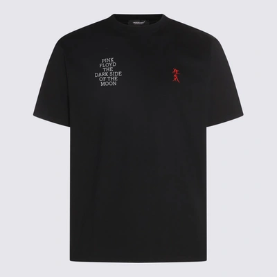 Shop Undercover Black Cotton T-shirt In <p>black Cotton T-shirt From  Featuring Slogan Print, Graphic Print To The Rear, Crew Neck