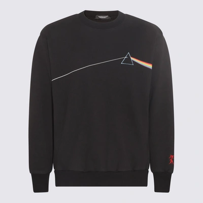 Shop Undercover Black Multicolour Cotton Sweatshirt In <p>black Multicolour Cotton Sweatshirt From  Featuring Graphic Print To The Front, Graphic