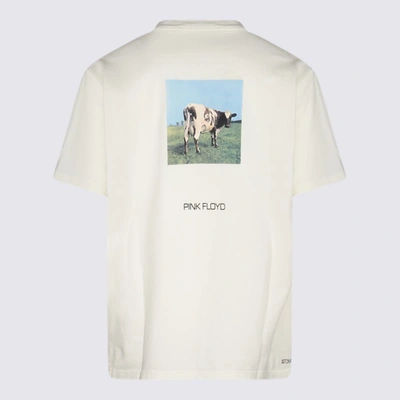 Shop Undercover Ivory White Cotton T-shirt In <p>ivory White Cotton T-shirt From  Featuring Jersey Knit, Photograph Print, Crew Neck, Sh