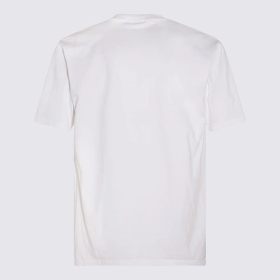 Shop Undercover White Cotton T-shirt In <p>white Cotton T-shirt From  Featuring Multicolour, Jersey Knit, Graphic Print To The Fro