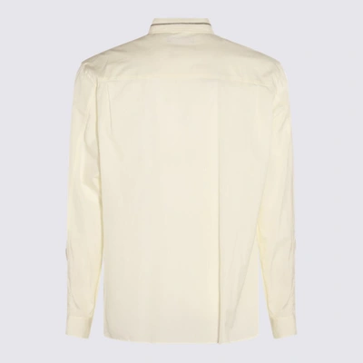 Shop Undercover Yellow Cotton Shirt In <p>yellow Cotton Shirt From  Featuring Long Sleeves, Button Closure, Chest Pocket And Regu