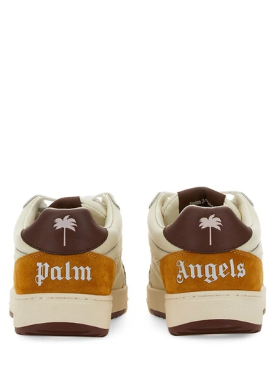 Shop Palm Angels University Sneakers In Beige