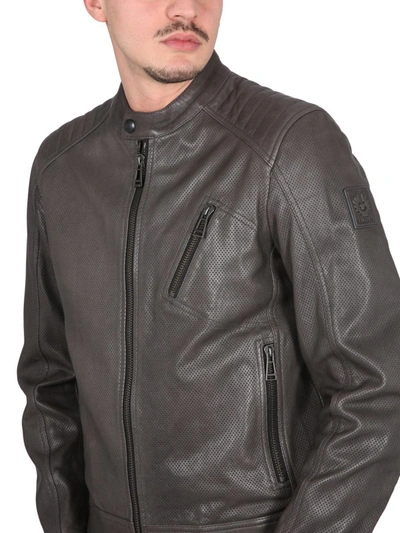 Shop Belstaff V Racer Air Jacket In Grey