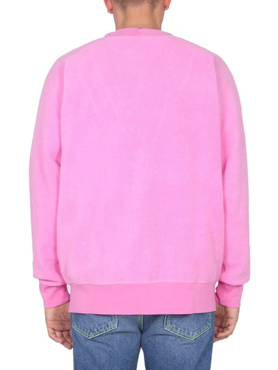 Shop Msgm V-neck Cardigan In Pink