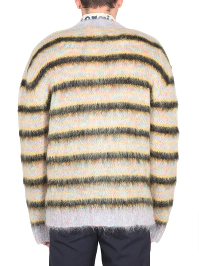 Shop Marni V-neck Cardigan In Multicolor