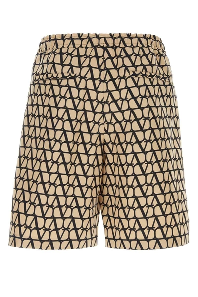 Valentino Toile Iconographe-print Knee-length Shorts In Printed