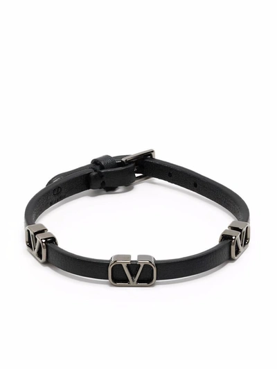 Shop Valentino Bracelets In Nero