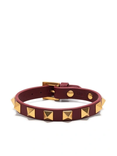 Shop Valentino Garavani Bracelets In Rubino