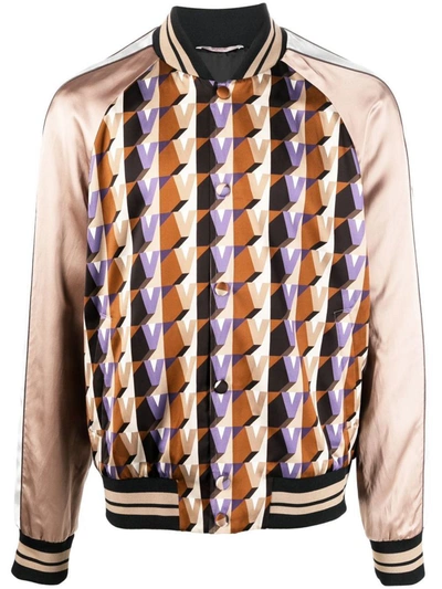 Shop Valentino Garavani Jackets In Multicolour