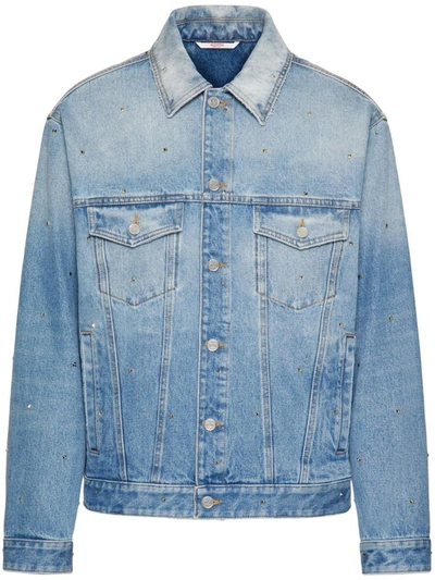 Shop Valentino Garavani Jackets In Blue