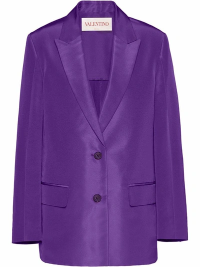 Shop Valentino Outerwear In Prism Violet