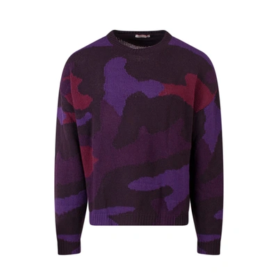 Shop Valentino Sweater In Purple