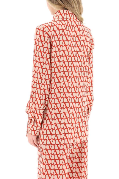 Shop Valentino Toile Iconographe Silk Blouse In Multicolor