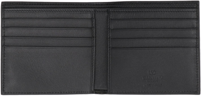 Shop Valentino Garavani - Leather Wallet In Black