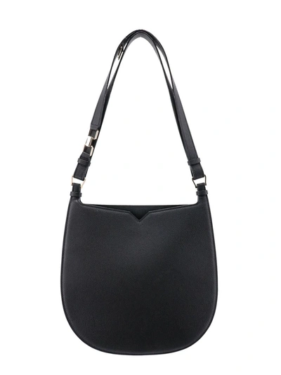 Shop Valextra Shoulder Bag In Black