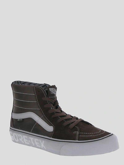Shop Vans Sneakers In <p> Grey Sneakers With Rubber Sole