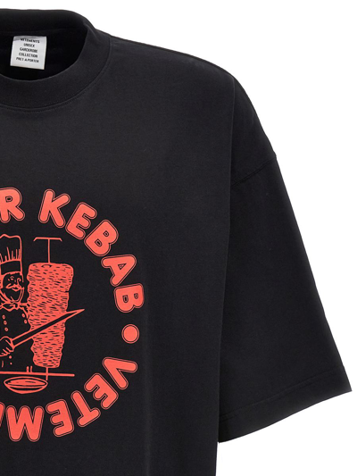 Shop Vetements Doner Kebap T-shirt In Black