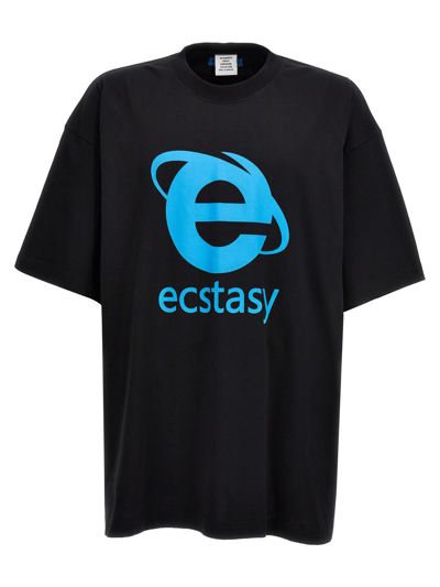 Shop Vetements Ecstasy T-shirt In Black