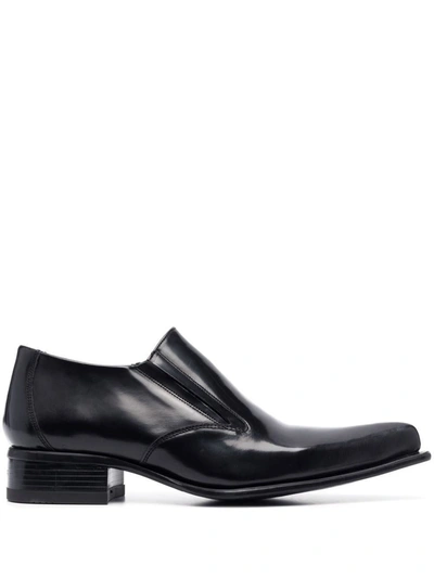 Shop Vetements Loafers In Black