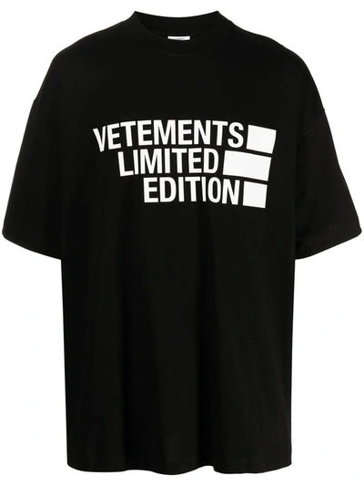 Shop Vetements T-shirts & Tops In Blackwhite