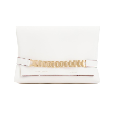 Shop Victoria Victoria Beckham Victoria Beckham  Leather Clutch Bag In White