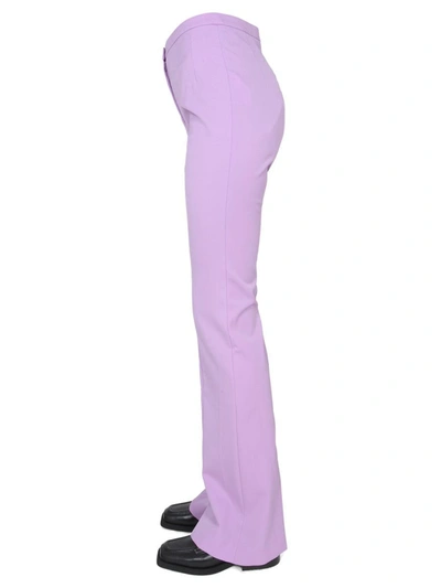Shop Patou Virgin Wool Pants In Purple