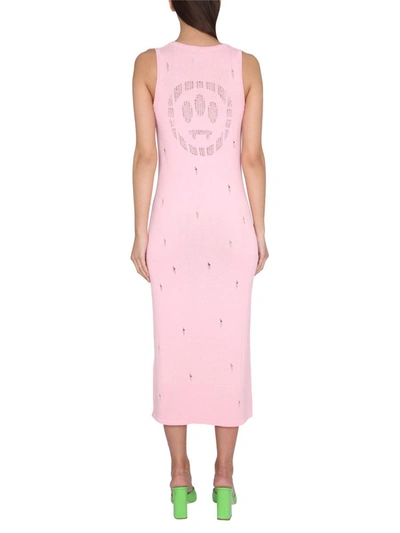 Shop Barrow Viscose Dress In Pink
