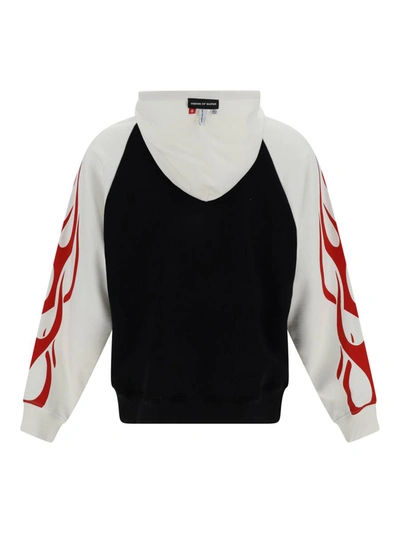 Shop Vision Of Super Sweatshirts In Off White/black