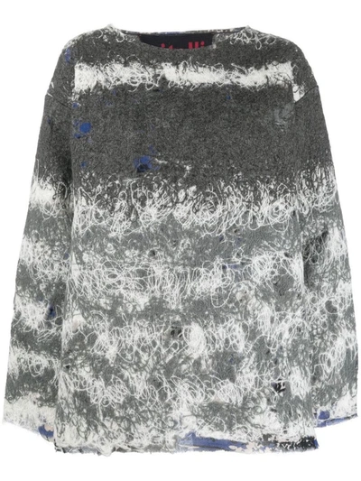 Shop Vitelli Reversible Doomboh Sweater Clothing In Moke On (lilac Plant) Silk