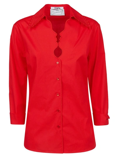 Shop Vivetta Shirts In Red