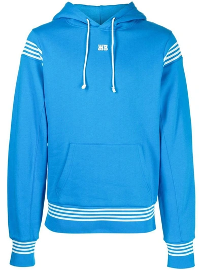 Shop Wales Bonner Solo Hoodie Clothing In Blue