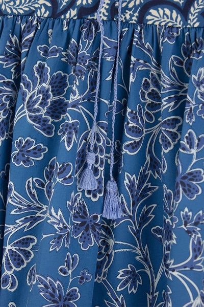 Shop Weekend Max Mara Tay - Cotton Poplin Dress In Bluette
